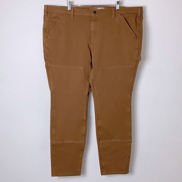 NWT Carhartt Women’s Rugged Flex Relaxed Fit Twill Double Front Work Pants 22W - Picture 4 of 16